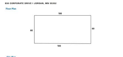 830 Corporate Dr, Jordan, MN for lease Floor Plan- Image 1 of 1