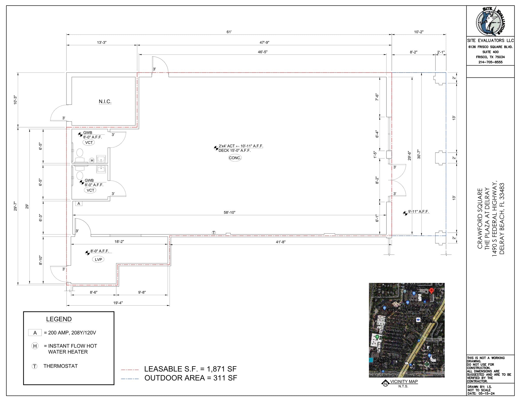 1490-1732 S Federal Hwy, Delray Beach, FL à louer Plan de site- Image 1 de 8
