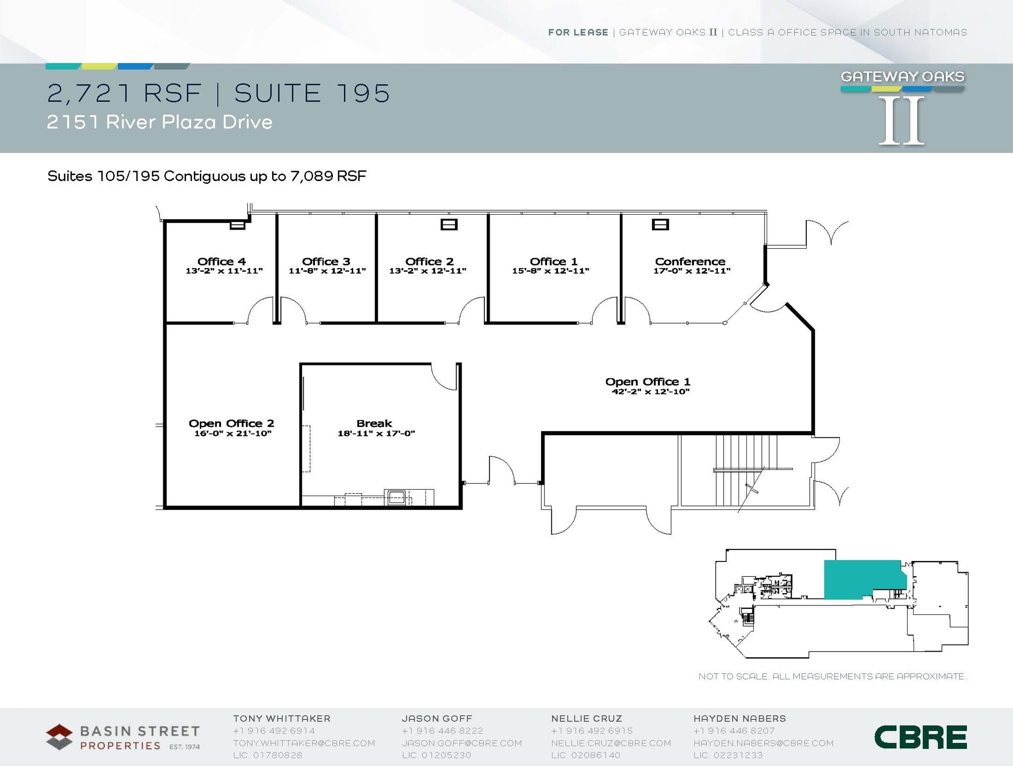 2150 River Plaza Dr, Sacramento, CA à louer Plan d’étage- Image 1 de 2