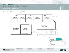 2150 River Plaza Dr, Sacramento, CA à louer Plan d’étage- Image 1 de 2