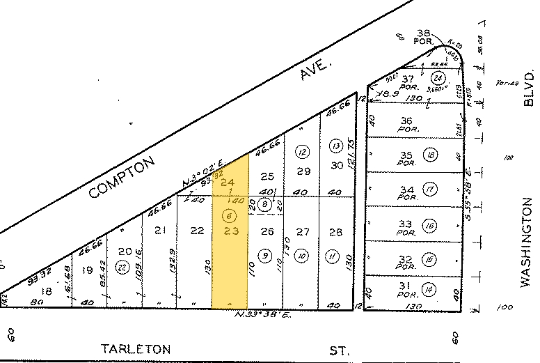 1651 Compton Ave, Los Angeles, CA à louer - Plan cadastral - Image 2 de 4