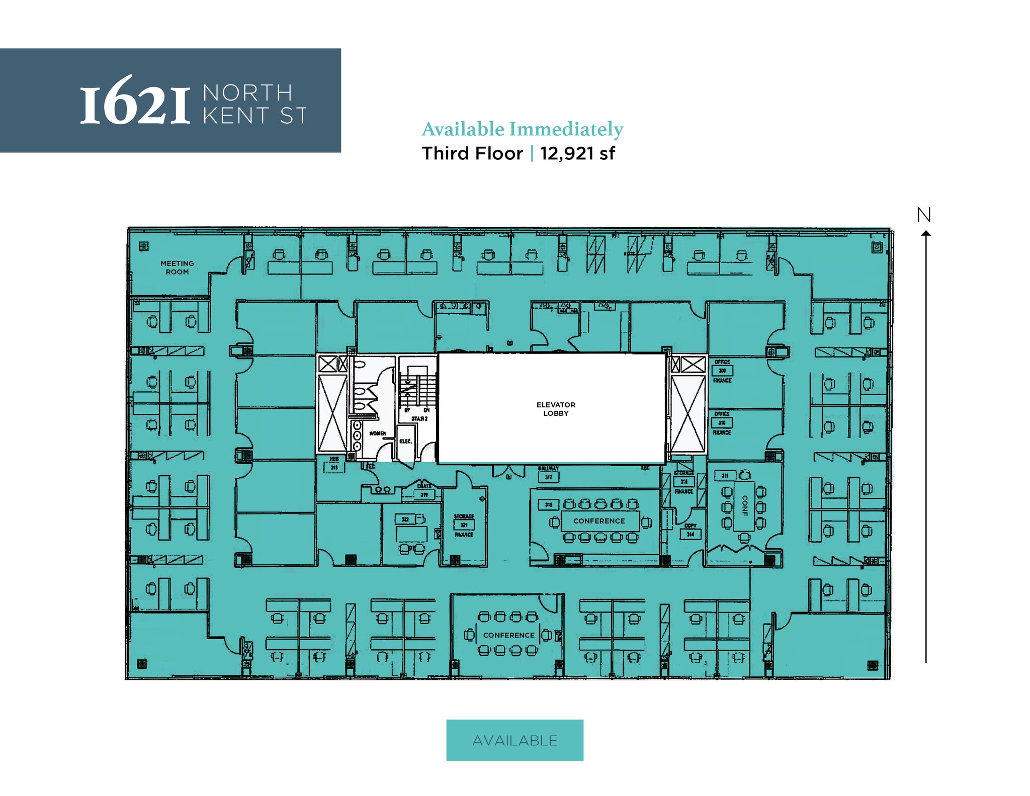1621 N Kent St, Arlington, VA for lease Floor Plan- Image 1 of 1