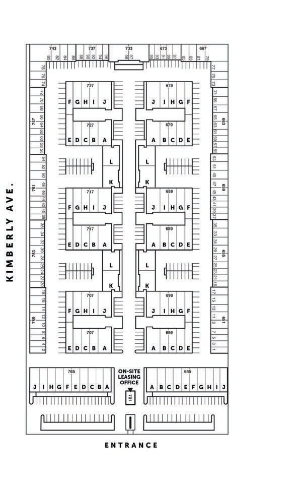 667-759 S State College Blvd, Fullerton, CA à louer Plan de site- Image 1 de 2