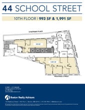 44 School St, Boston, MA à louer Plan d’étage- Image 1 de 1
