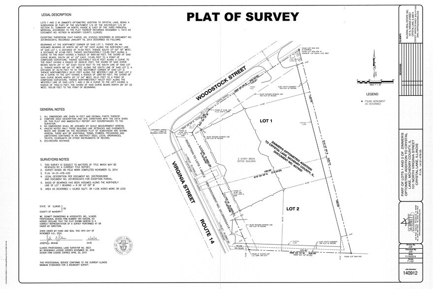 101 N Virginia St, Crystal Lake, IL à louer - Plan cadastral - Image 2 de 33