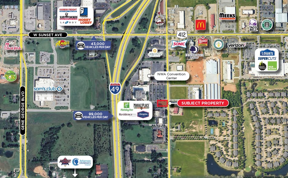 S 48th St, Springdale, AR for sale - Aerial - Image 2 of 2