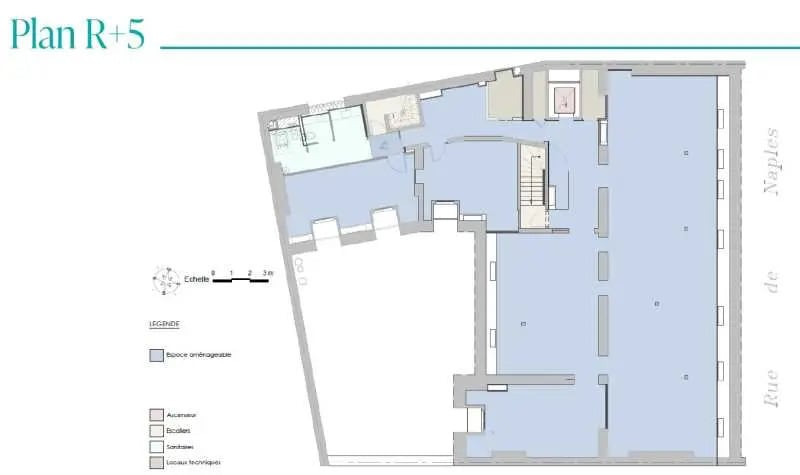 36 Rue De Naples, Paris for lease Floor Plan- Image 1 of 2