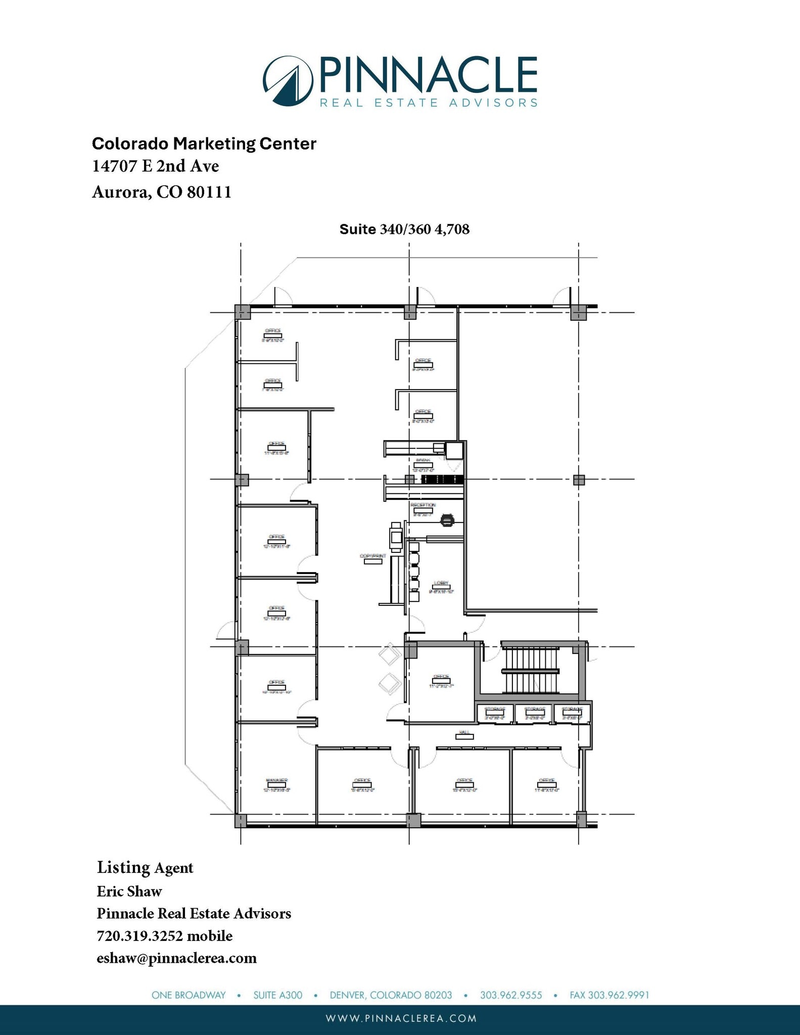 14707 E 2nd Ave, Aurora, CO for lease Floor Plan- Image 1 of 1
