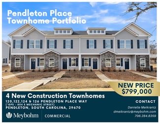 Plus de détails pour Pendleton Townhome Portfolio – Multi-résidentiel à vendre, Pendleton, SC