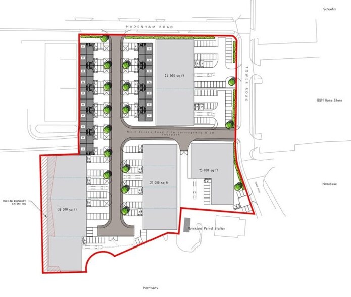 Tower Rd, Lowestoft à louer - Plan de site - Image 1 de 1