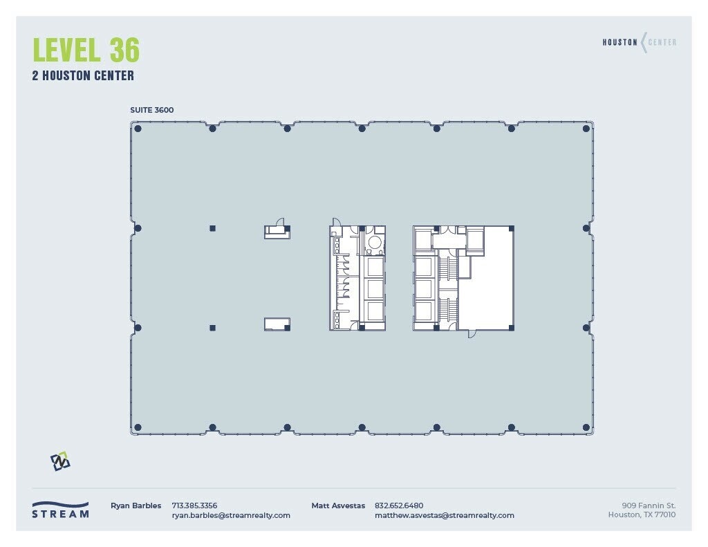 909 Fannin St, Houston, TX for lease Floor Plan- Image 1 of 11