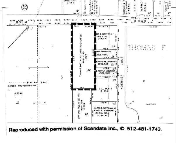 5305 Bolm Rd, Austin, TX for lease - Plat Map - Image 2 of 4