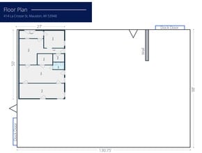 414 La Crosse St, Mauston, WI for lease Floor Plan- Image 1 of 2