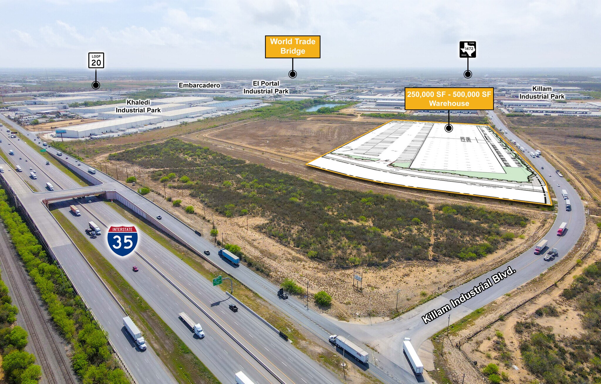 000 Killam Industrial Blvd, Laredo, TX à louer Photo du bâtiment- Image 1 de 7