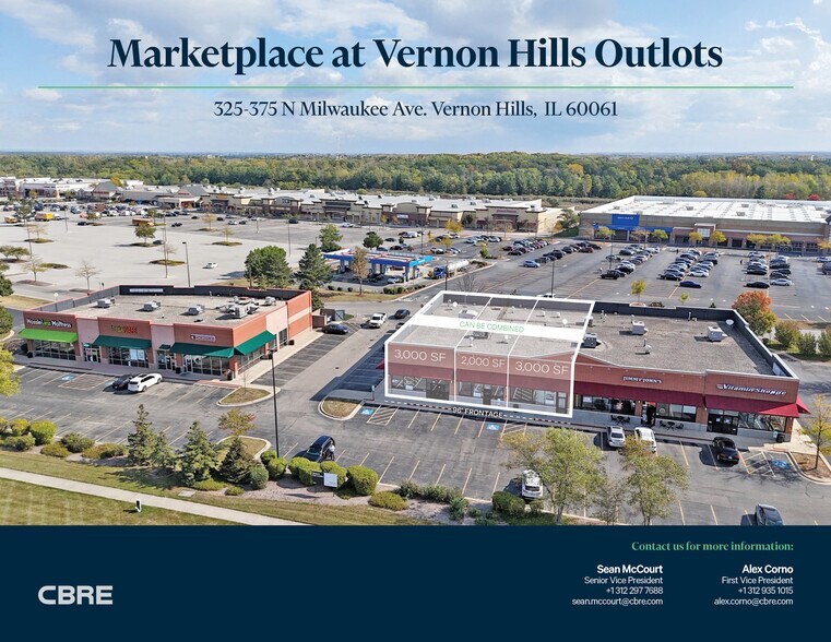 325 N Milwaukee Ave, Vernon Hills, IL à louer - Photo du bâtiment - Image 1 de 5