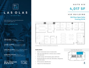 450 E Las Olas Blvd, Fort Lauderdale, FL à louer Plan d’étage- Image 1 de 2