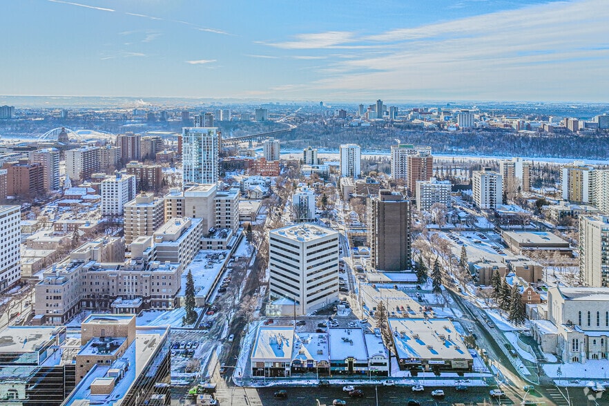 10050 112 St NW, Edmonton, AB for lease - Aerial - Image 3 of 26