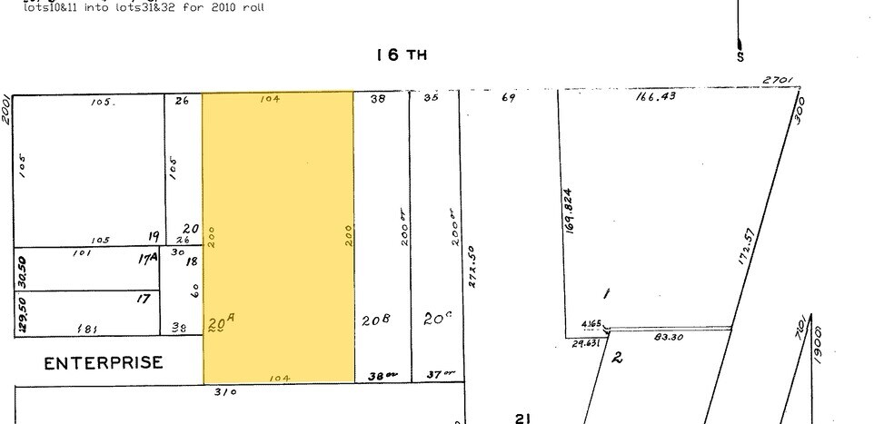 2761-2765 16th St, San Francisco, CA à vendre - Plan cadastral - Image 2 de 35