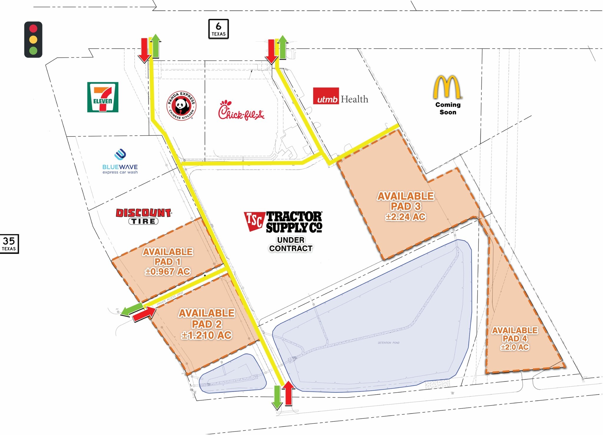SEC HWY 6 at HWY 3, Alvin, TX for sale Site Plan- Image 1 of 2