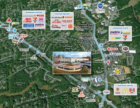 7401 Forbes Blvd, Lanham, MD - Aerial  map view