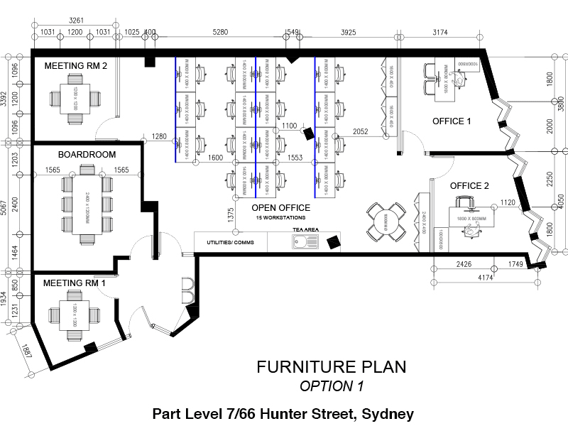 66 Hunter St, Sydney à louer Plan d’étage- Image 1 de 8