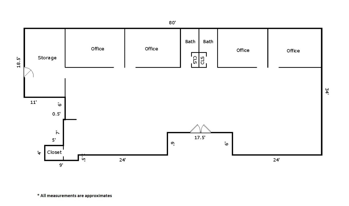 1030 E Route 66, Glendora, CA for lease Floor Plan- Image 1 of 2