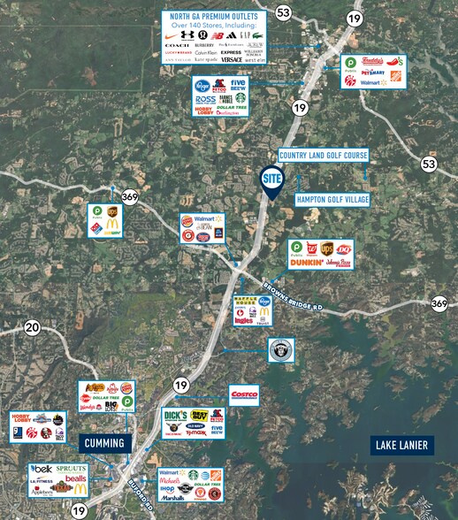 Bottoms Rd, Cumming, GA à louer - Aérien - Image 2 de 6