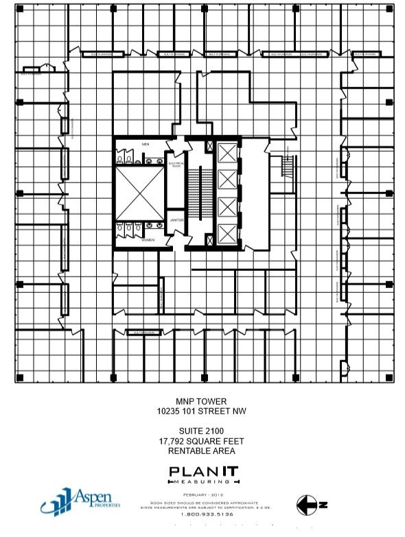 10235 101st St NW, Edmonton, AB à louer Plan d’étage- Image 1 de 1