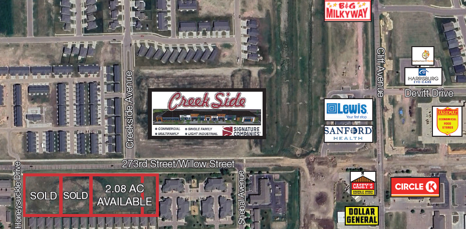 SW Corner Of Willow & Cliff Ave, Harrisburg, SD for sale - Building Photo - Image 1 of 2