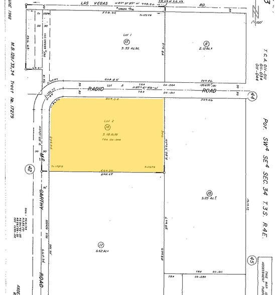 401 W Radio Rd, Palm Springs, CA à louer - Plan cadastral - Image 2 de 4