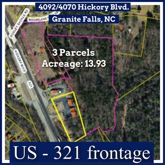 Plus de détails pour 4092 & 4070 Hickory Blvd, Granite Falls, NC - Terrain à vendre