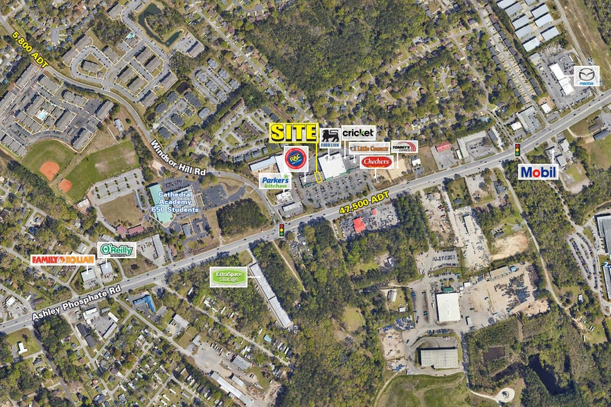 3720-3760 Ashley Phosphate Rd, North Charleston, SC for lease - Aerial - Image 1 of 4