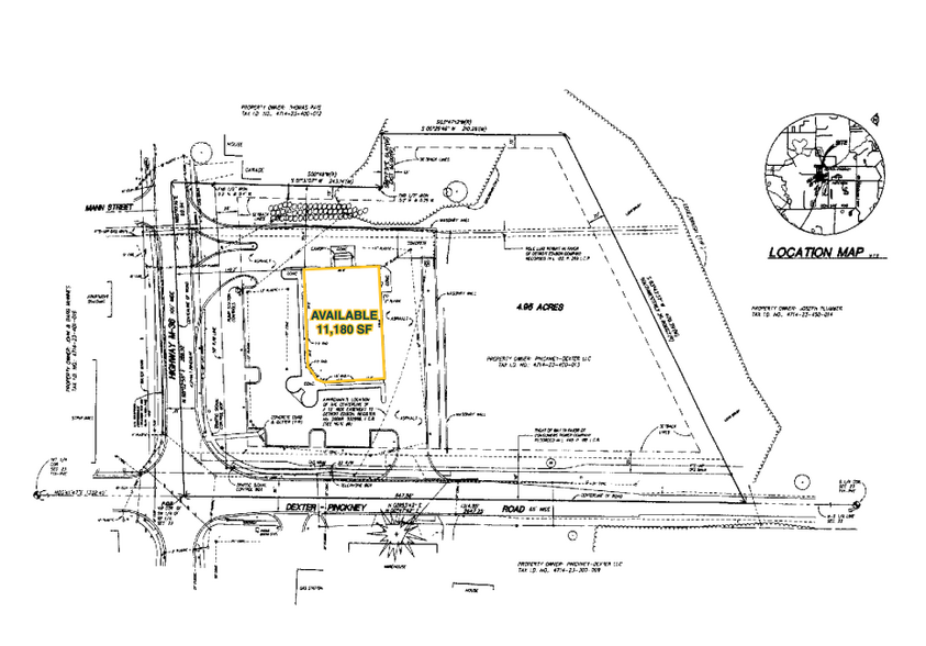 75 S Dexter Rd, Pinckney, MI à louer - Plan de site - Image 2 de 2