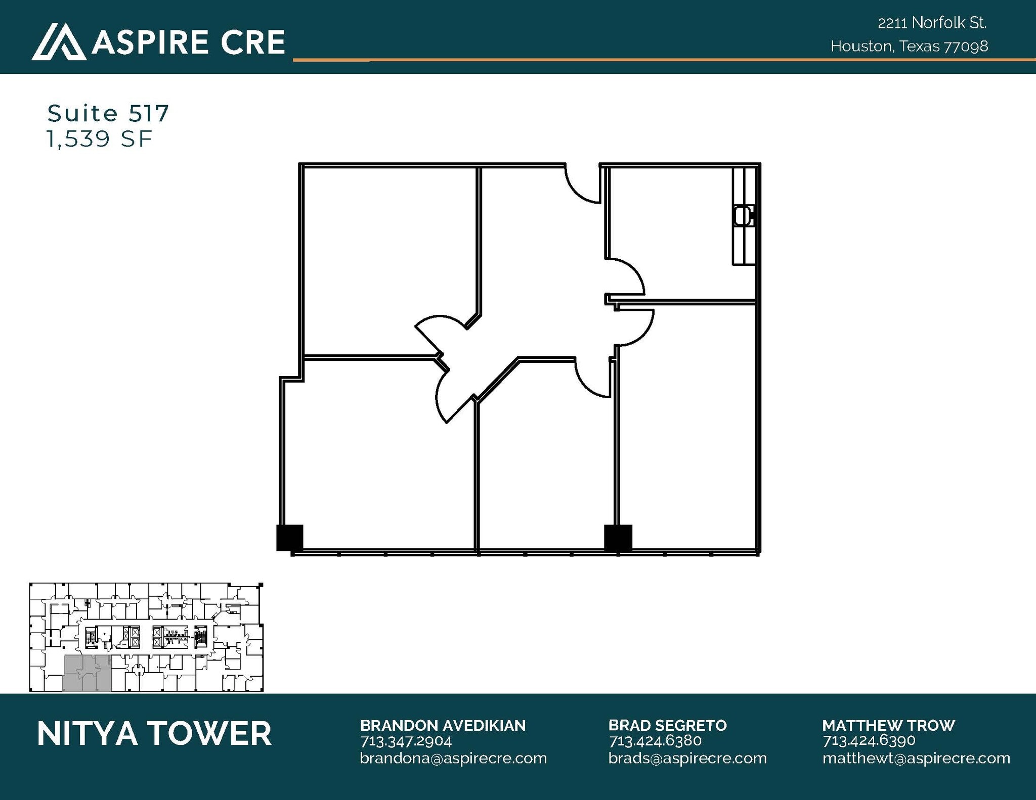 2211 Norfolk St, Houston, TX for lease Interior Photo- Image 1 of 1