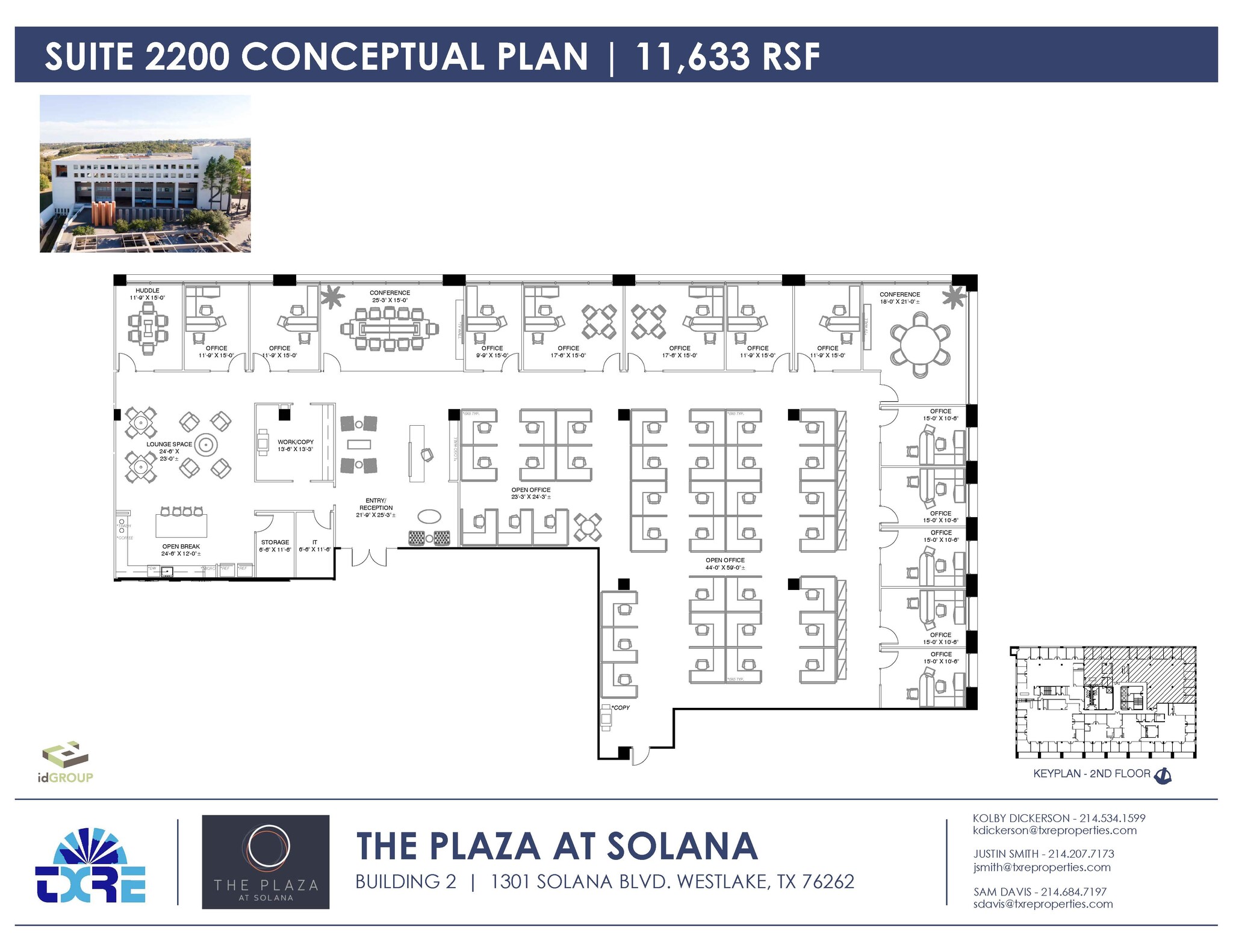 1301 Solana Blvd, Westlake, TX à louer Plan d  tage- Image 1 de 2