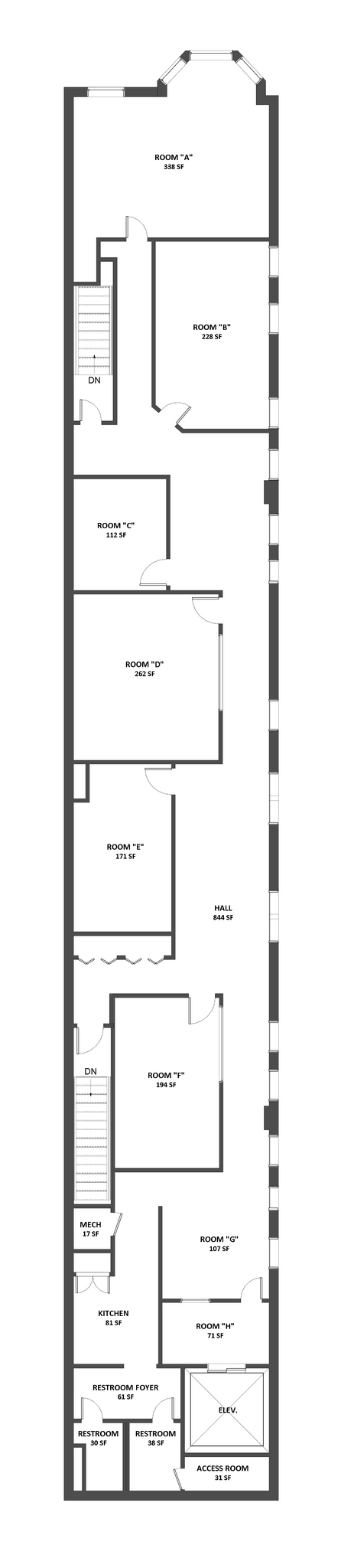 70-74 S Grove Ave, Elgin, IL for lease Floor Plan- Image 1 of 9