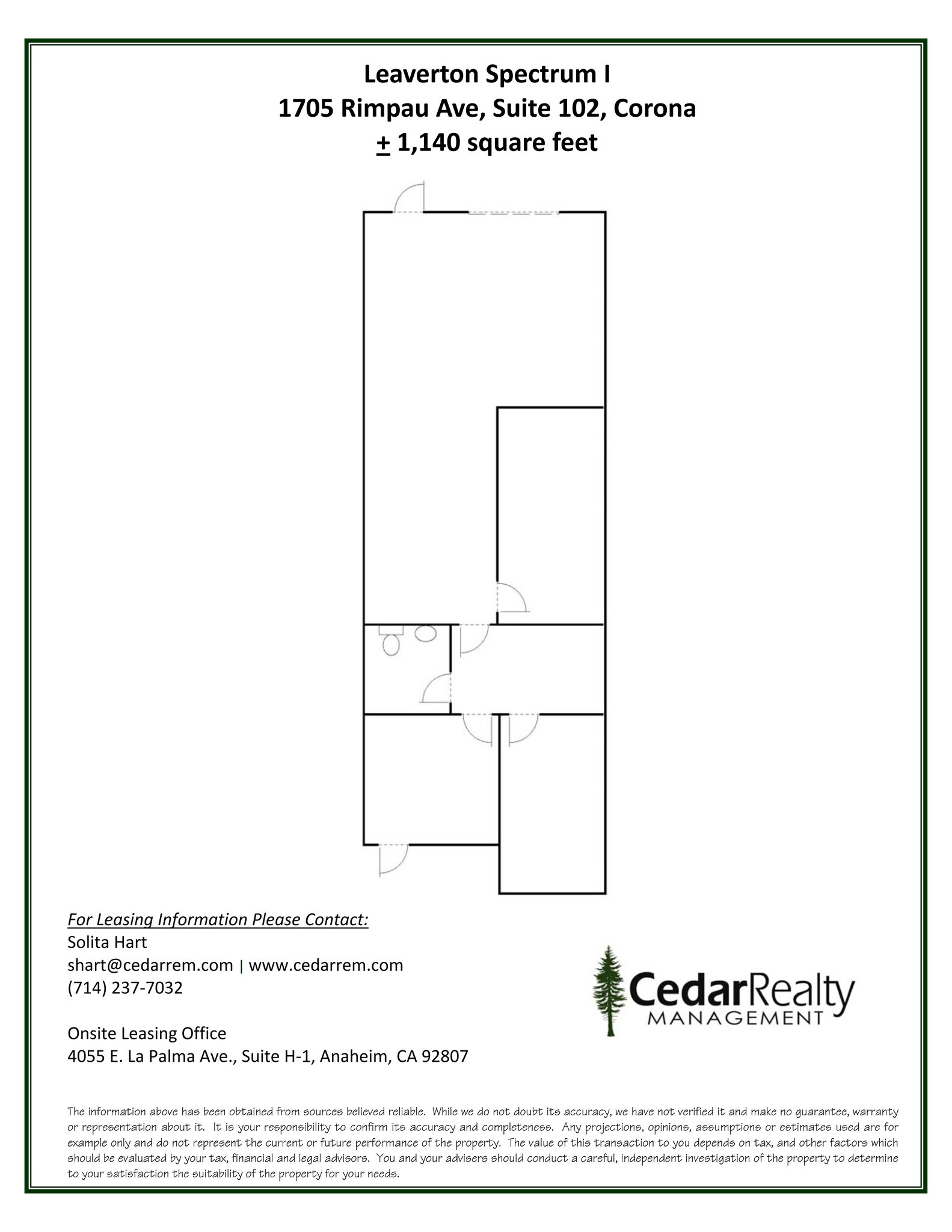 1705 Rimpau Ave, Corona, CA for lease Site Plan- Image 1 of 1