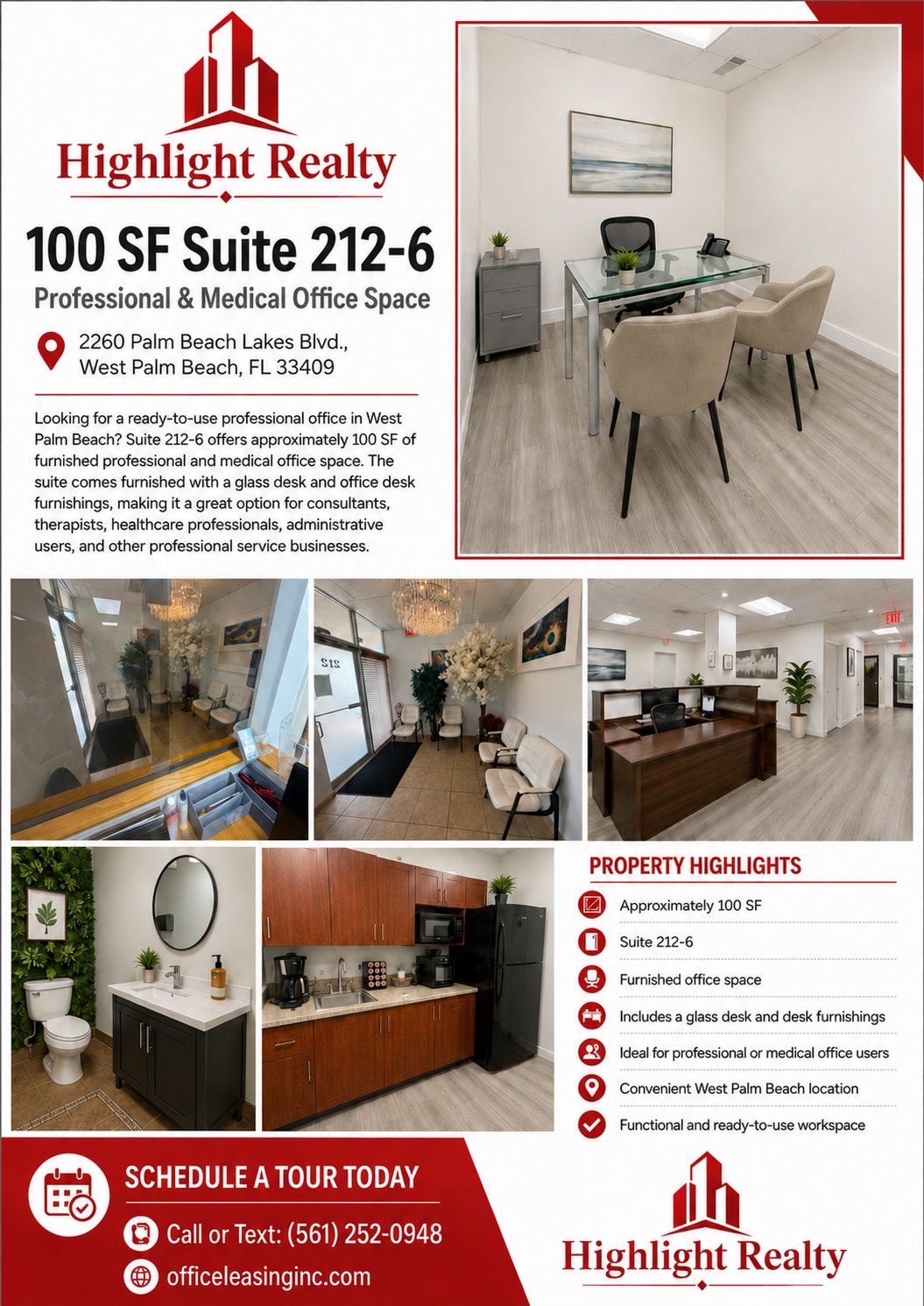 2260 Palm Beach Lakes Blvd, West Palm Beach, FL for lease Interior Photo- Image 1 of 7