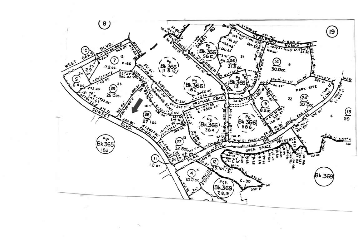 NWC of Sunset Blvd, Roseville, CA for lease Plat Map- Image 1 of 2