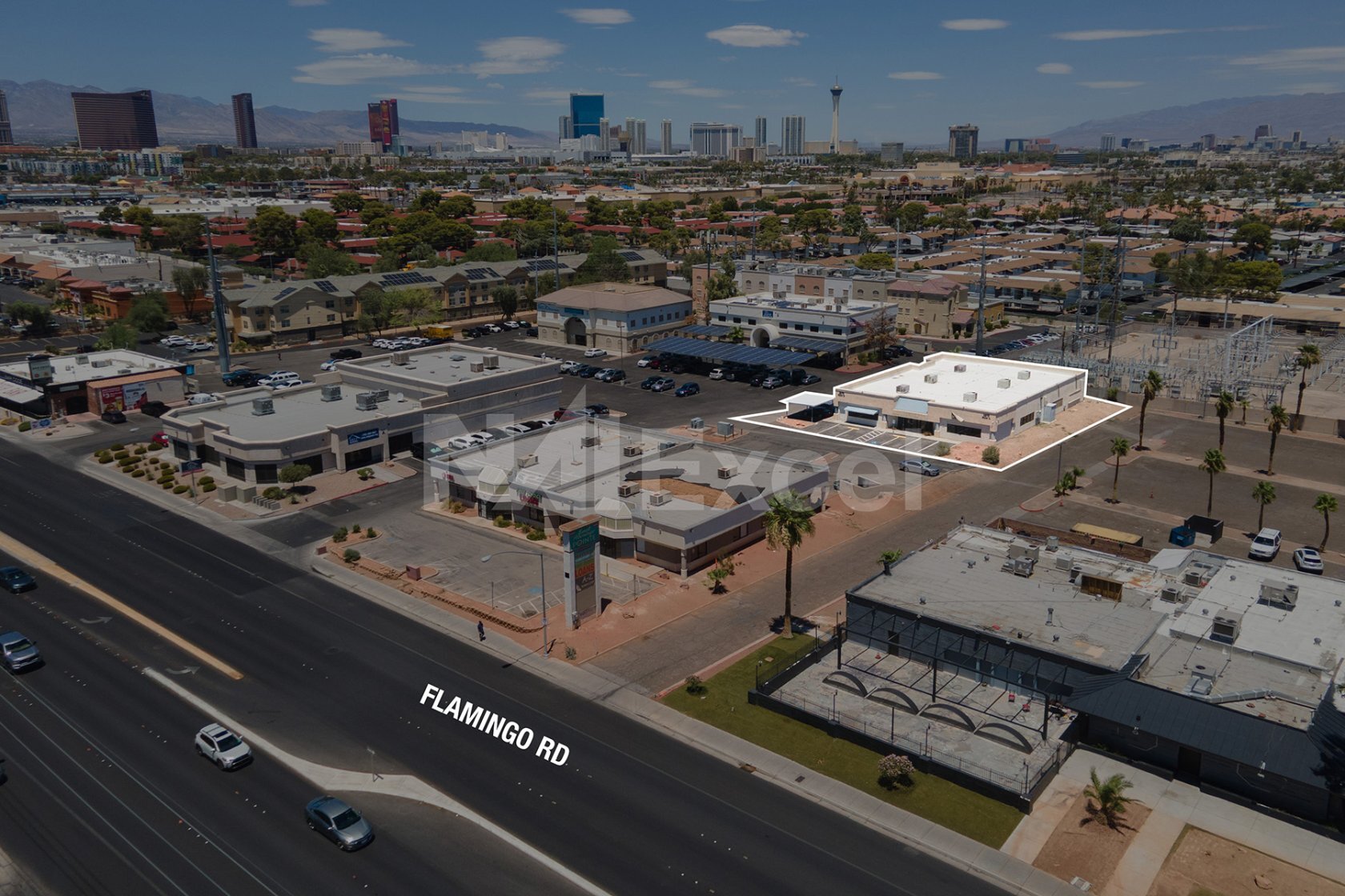 1670 E Flamingo Rd, Las Vegas, NV à louer Aérien- Image 1 de 8