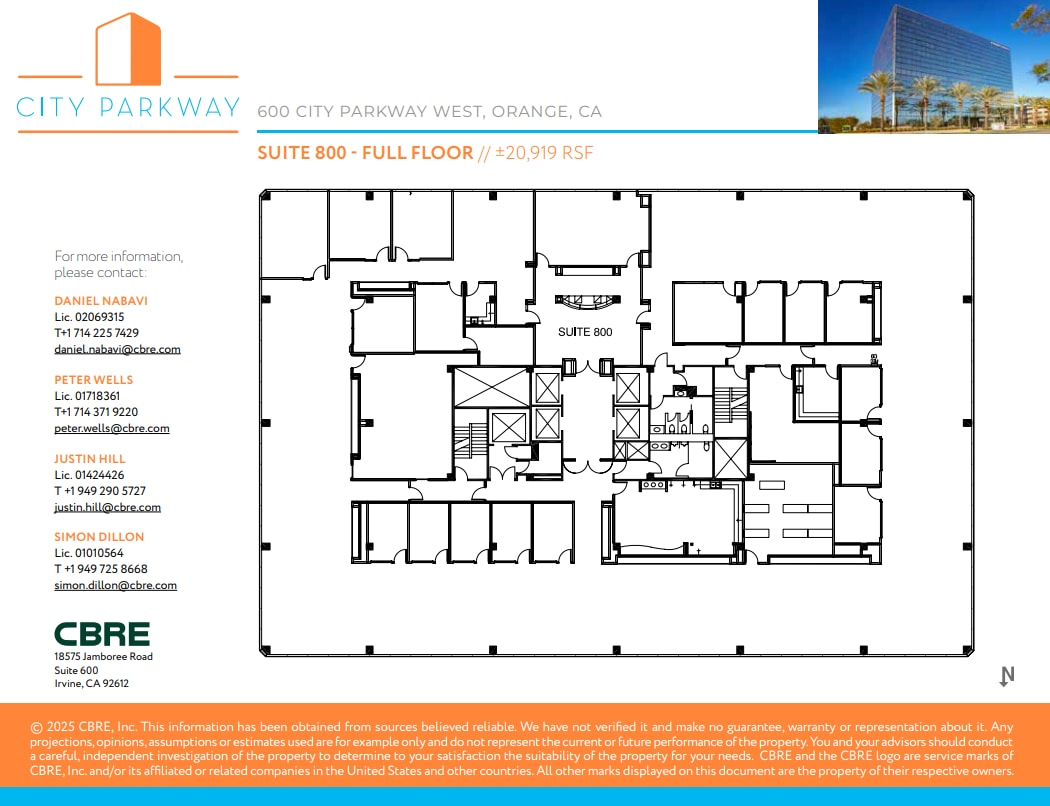 600 City Pky W, Orange, CA for lease Floor Plan- Image 1 of 1