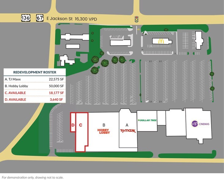 1325 E Jackson St, Macomb, IL à louer - Plan de site - Image 2 de 7