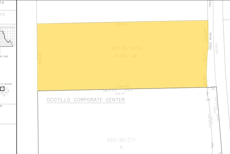 S Price Rd, Chandler, AZ à vendre - Plan cadastral - Image 3 de 4