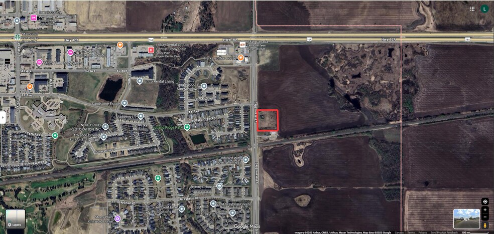 52525 Range 275 rd, Stony Plain, AB à vendre - Aérien - Image 3 de 4