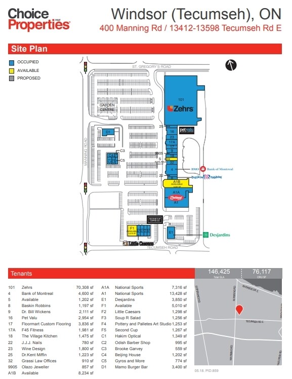 400 Manning Rd, Windsor, ON for sale Site Plan- Image 1 of 1