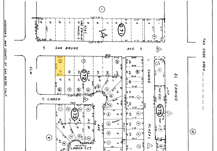 819-829 Cowan Rd, Burlingame, CA à louer - Plan cadastral - Image 3 de 14