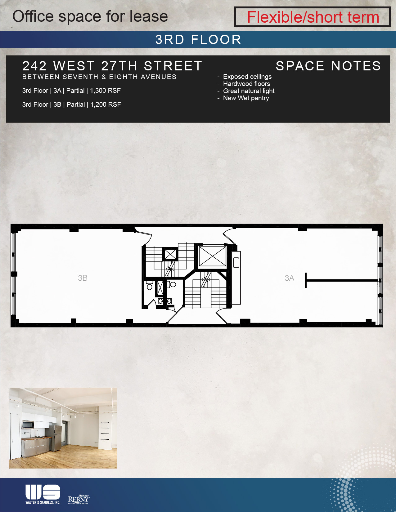 242 W 27th St, New York, NY à louer Plan d’étage- Image 1 de 4