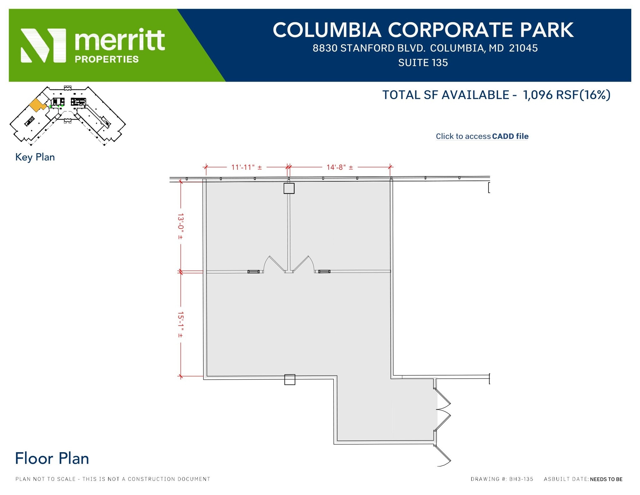8830 Stanford Blvd, Columbia, MD à louer Plan d’étage- Image 1 de 1