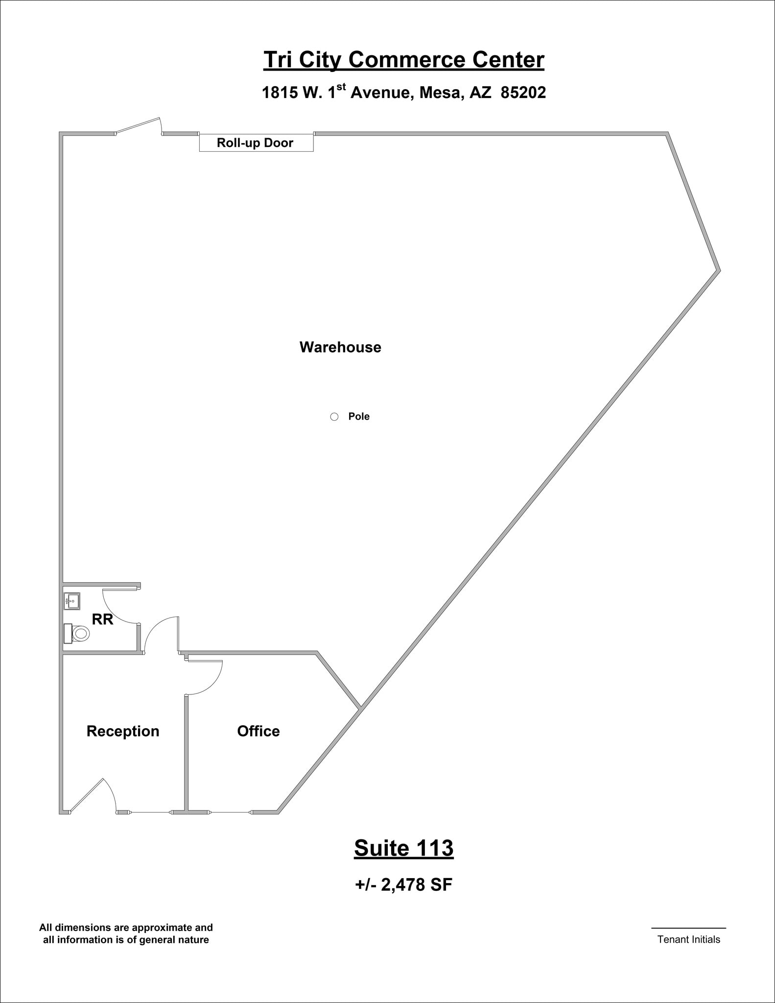 1815 W 1st Ave, Mesa, AZ for lease Site Plan- Image 1 of 1