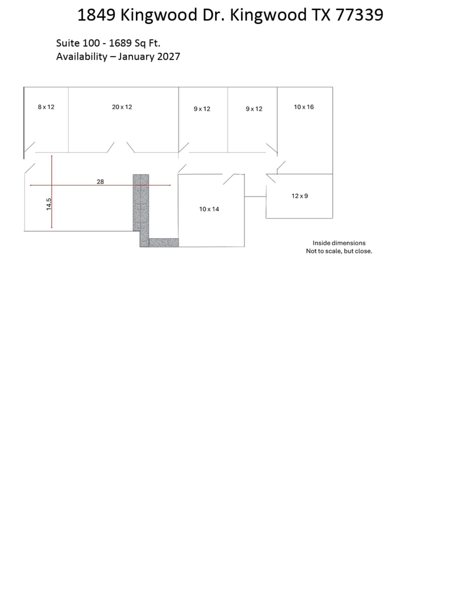 1849 Kingwood Dr, Kingwood, TX à louer Plan de site- Image 1 de 2